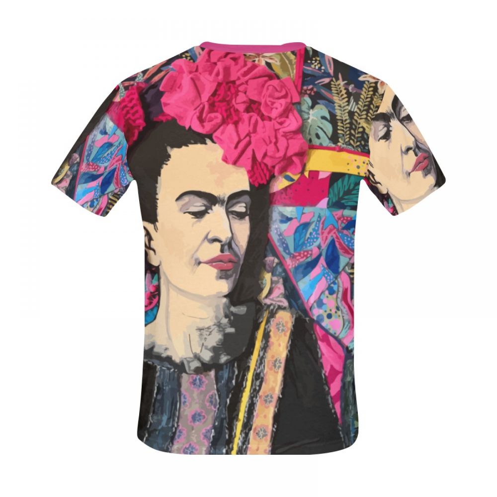 Menn Karakterkunst Frida Kahlo Kort T-skjorte