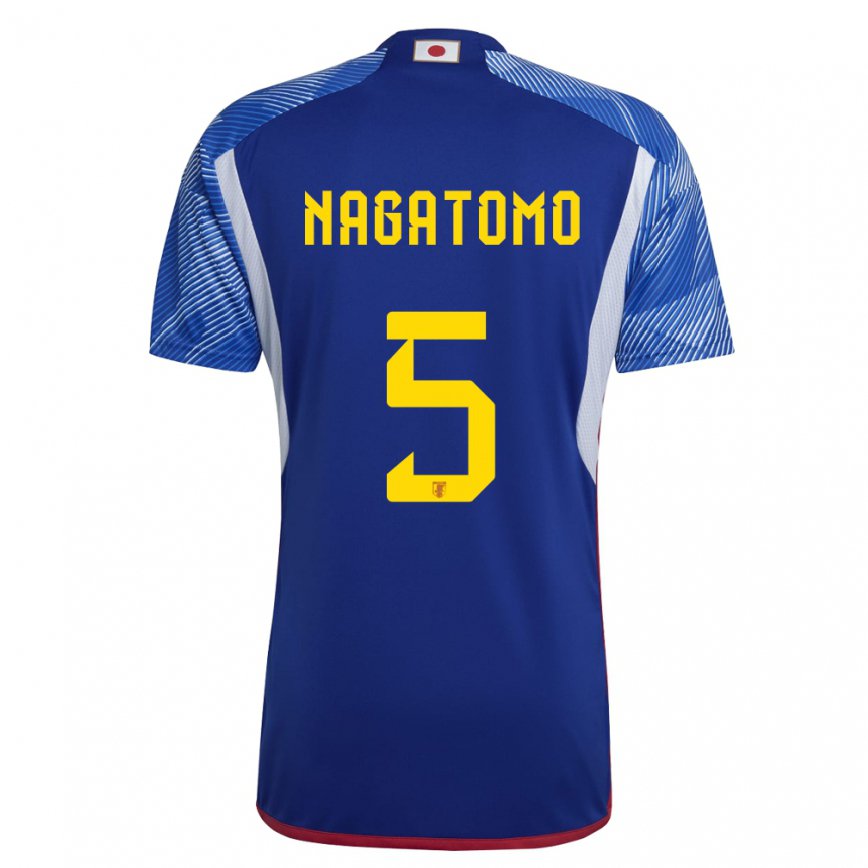 Barn Japans Yuto Nagatomo #5 Kongeblå Hjemmetrøye Drakt Trøye 22-24 Skjorter