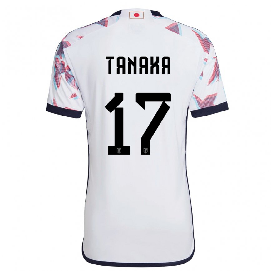 Mann Japans Ao Tanaka #17 Hvit Bortetrøye Drakt Trøye 22-24 Skjorter