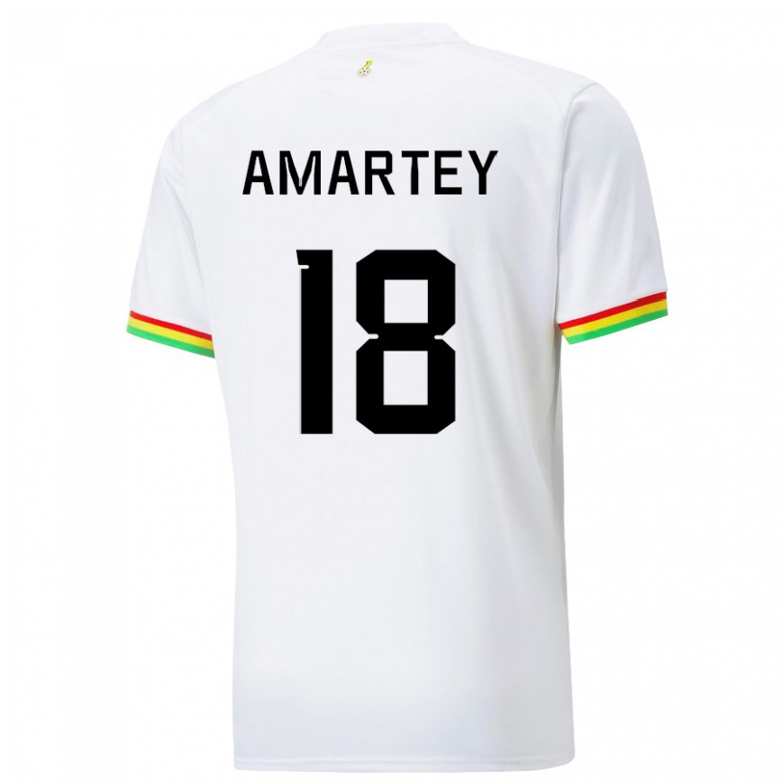 Dame Ghanas Daniel Amartey #18 Hvit Hjemmetrøye Drakt Trøye 22-24 Skjorter