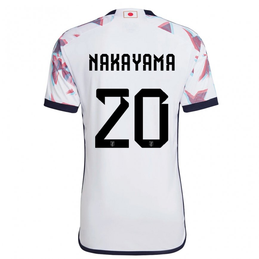 Dame Japans Yuta Nakayama #20 Hvit Bortetrøye Drakt Trøye 22-24 Skjorter