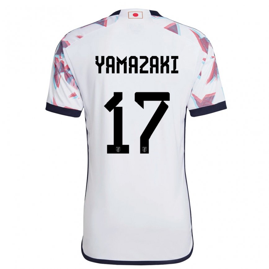 Barn Japans Taishin Yamazaki #17 Hvit Bortetrøye Drakt Trøye 22-24 Skjorter