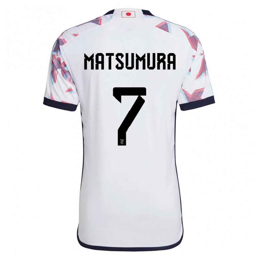 Barn Japans Kosuke Matsumura #7 Hvit Bortetrøye Drakt Trøye 22-24 Skjorter