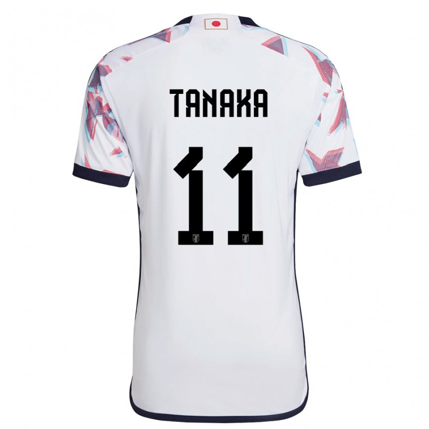 Mann Japans Mina Tanaka #11 Hvit Bortetrøye Drakt Trøye 22-24 Skjorter