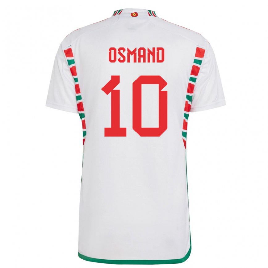 Dame Wales Callum Osmand #10 Hvit Bortetrøye Drakt Trøye 22-24 Skjorter