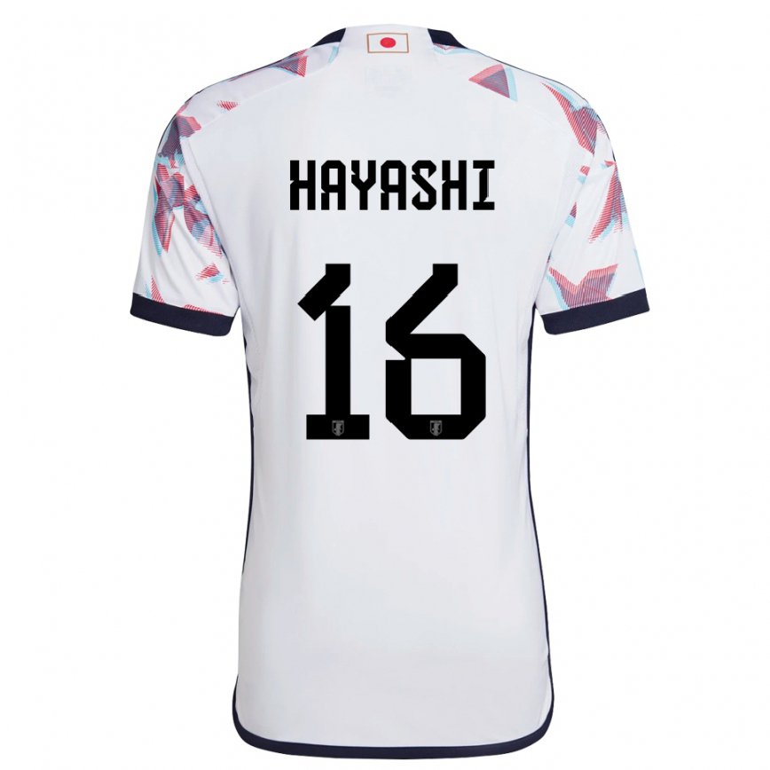 Dame Japans Honoka Hayashi #16 Hvit Bortetrøye Drakt Trøye 22-24 Skjorter