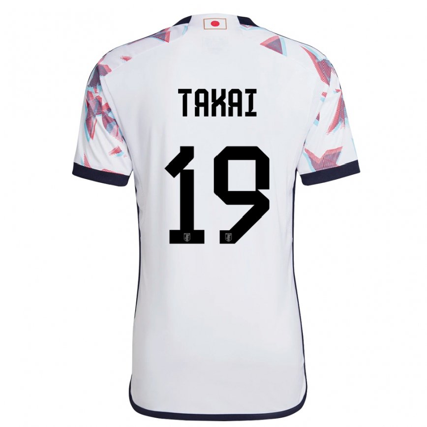 Dame Japans Kota Takai #19 Hvit Bortetrøye Drakt Trøye 22-24 Skjorter