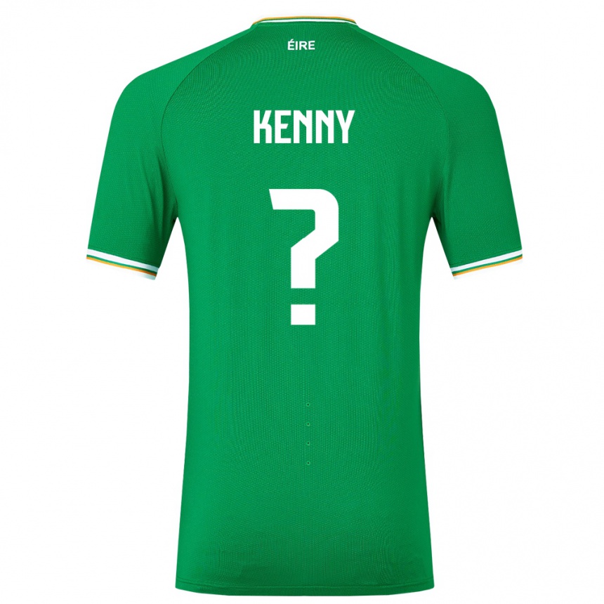 Barn Fotball Irland Johnny Kenny #0 Grønn Hjemmetrøye Drakt Trøye 24-26 Skjorter