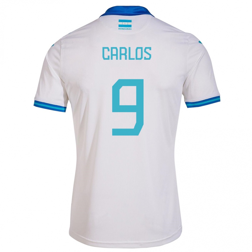 Barn Fotball Honduras Carlos Mejía #9 Hvit Hjemmetrøye Drakt Trøye 24-26 Skjorter