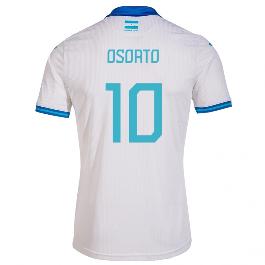 Barn Fotball Honduras Roberto Osorto #10 Hvit Hjemmetrøye Drakt Trøye 24-26 Skjorter