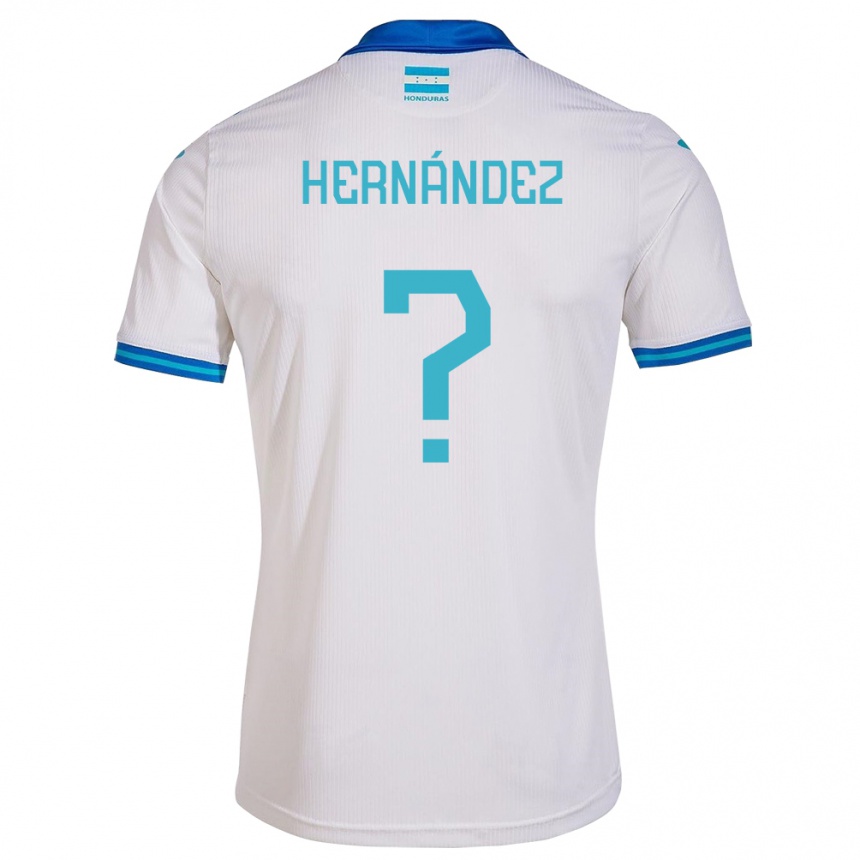 Barn Fotball Honduras Riccy Hernández #0 Hvit Hjemmetrøye Drakt Trøye 24-26 Skjorter