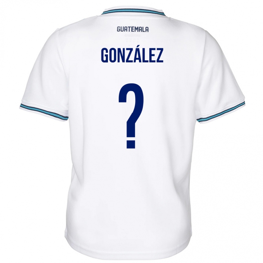 Barn Fotball Guatemala Erick González #0 Hvit Hjemmetrøye Drakt Trøye 24-26 Skjorter