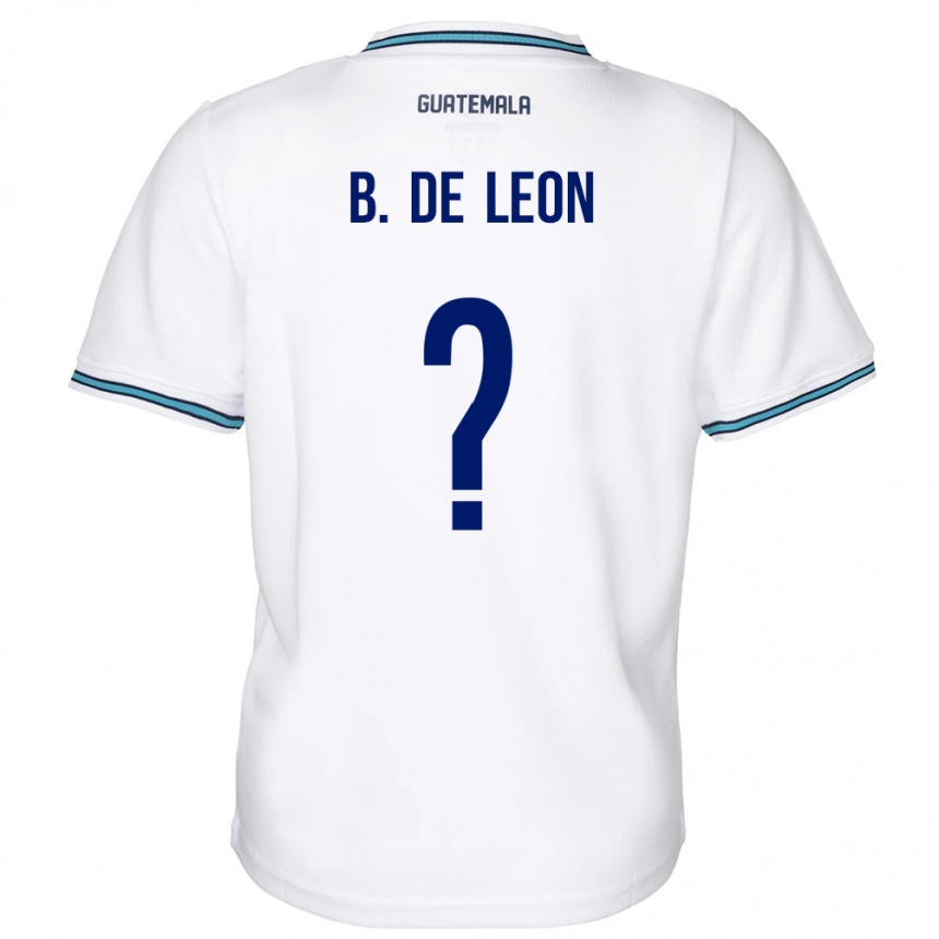 Barn Fotball Guatemala Brandon De Leon #0 Hvit Hjemmetrøye Drakt Trøye 24-26 Skjorter