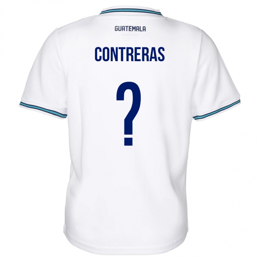 Barn Fotball Guatemala Betzael Contreras #0 Hvit Hjemmetrøye Drakt Trøye 24-26 Skjorter