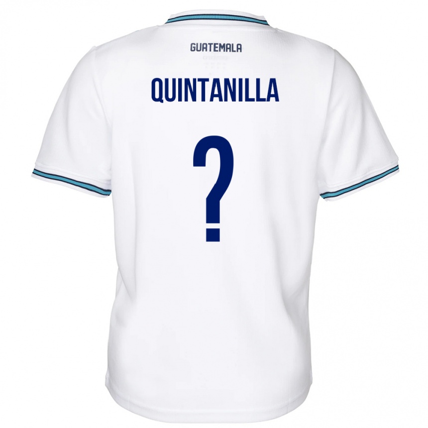 Barn Fotball Guatemala Anayelli Quintanilla #0 Hvit Hjemmetrøye Drakt Trøye 24-26 Skjorter