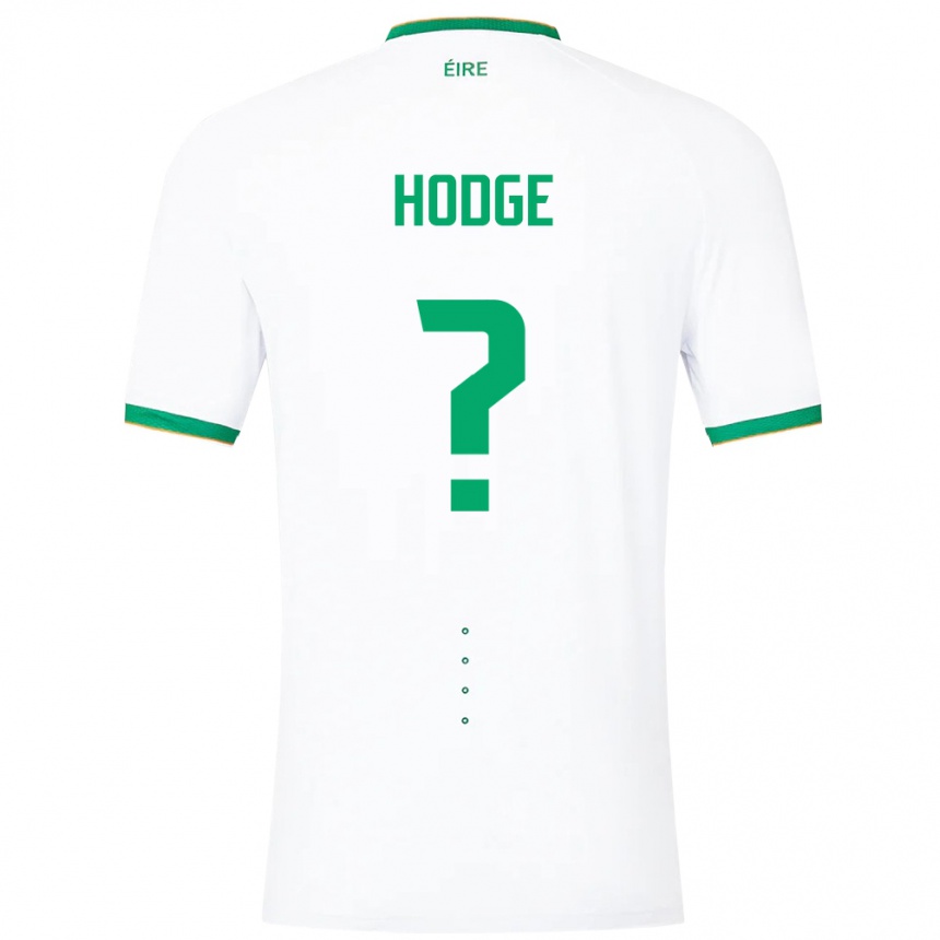 Barn Fotball Irland Joe Hodge #0 Hvit Bortetrøye Drakt Trøye 24-26 Skjorter