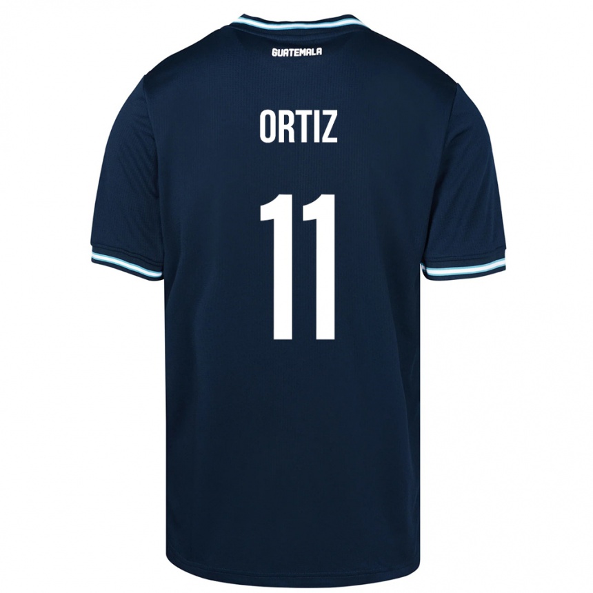 Barn Fotball Guatemala Andersson Ortiz #11 Blå Bortetrøye Drakt Trøye 24-26 Skjorter