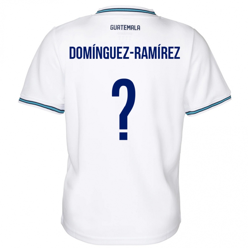 Mann Fotball Guatemala Marco Domínguez-Ramírez #0 Hvit Hjemmetrøye Drakt Trøye 24-26 Skjorter