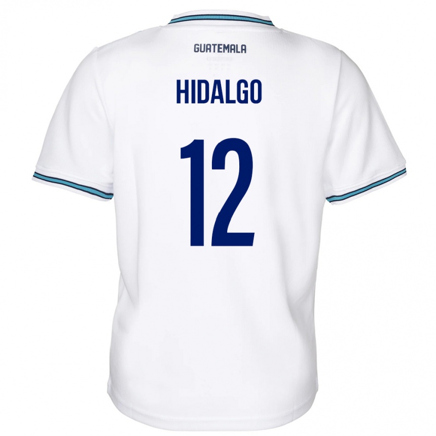 Mann Fotball Guatemala Angie Hidalgo #12 Hvit Hjemmetrøye Drakt Trøye 24-26 Skjorter