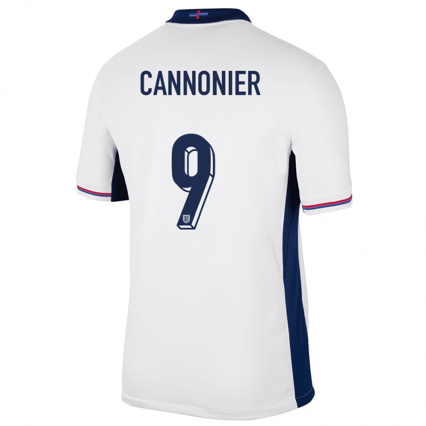 Barn Fotball England Oakley Cannonier #9 Hvit Hjemmetrøye Drakt Trøye 24-26 Skjorter