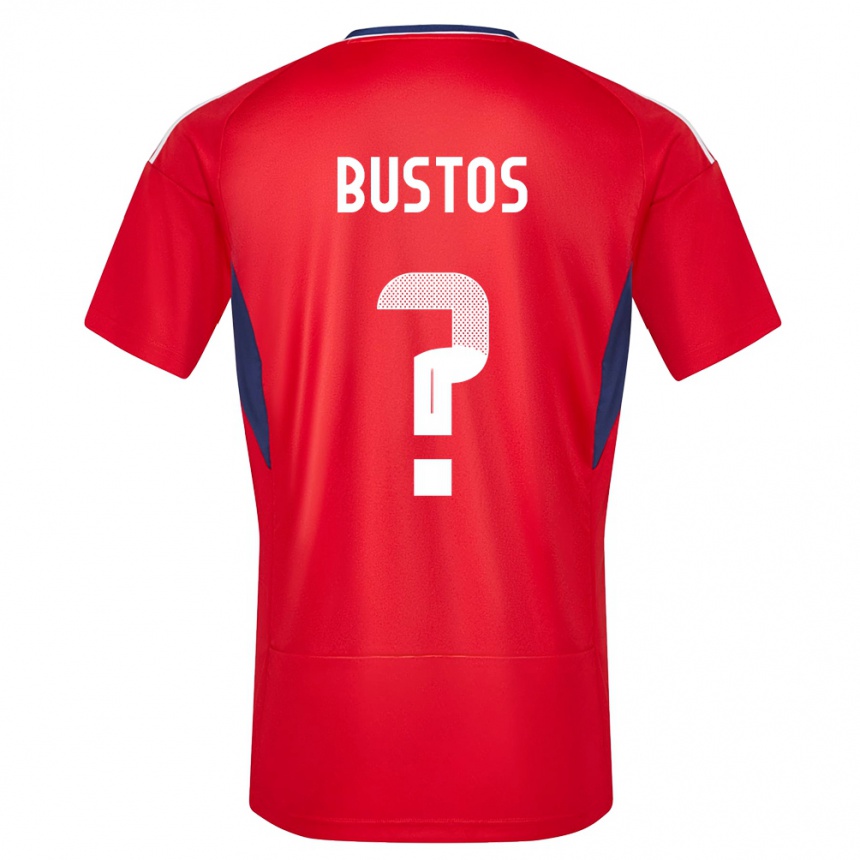 Barn Fotball Costa Rica Roy Bustos #0 Rød Hjemmetrøye Drakt Trøye 24-26 Skjorter