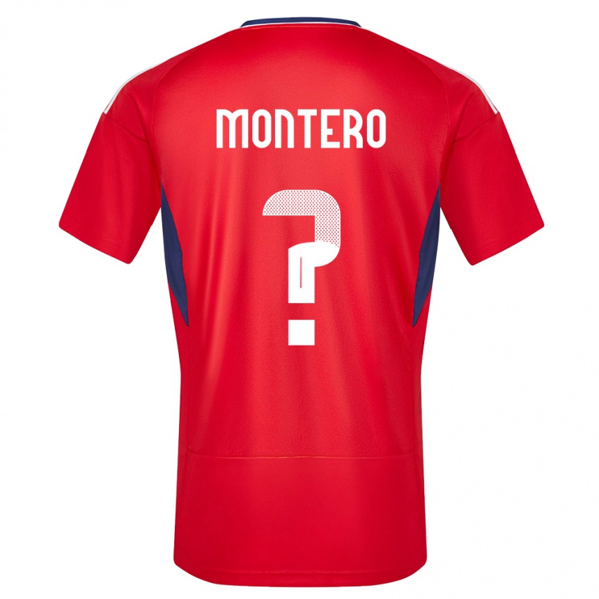 Barn Fotball Costa Rica Claudio Montero #0 Rød Hjemmetrøye Drakt Trøye 24-26 Skjorter