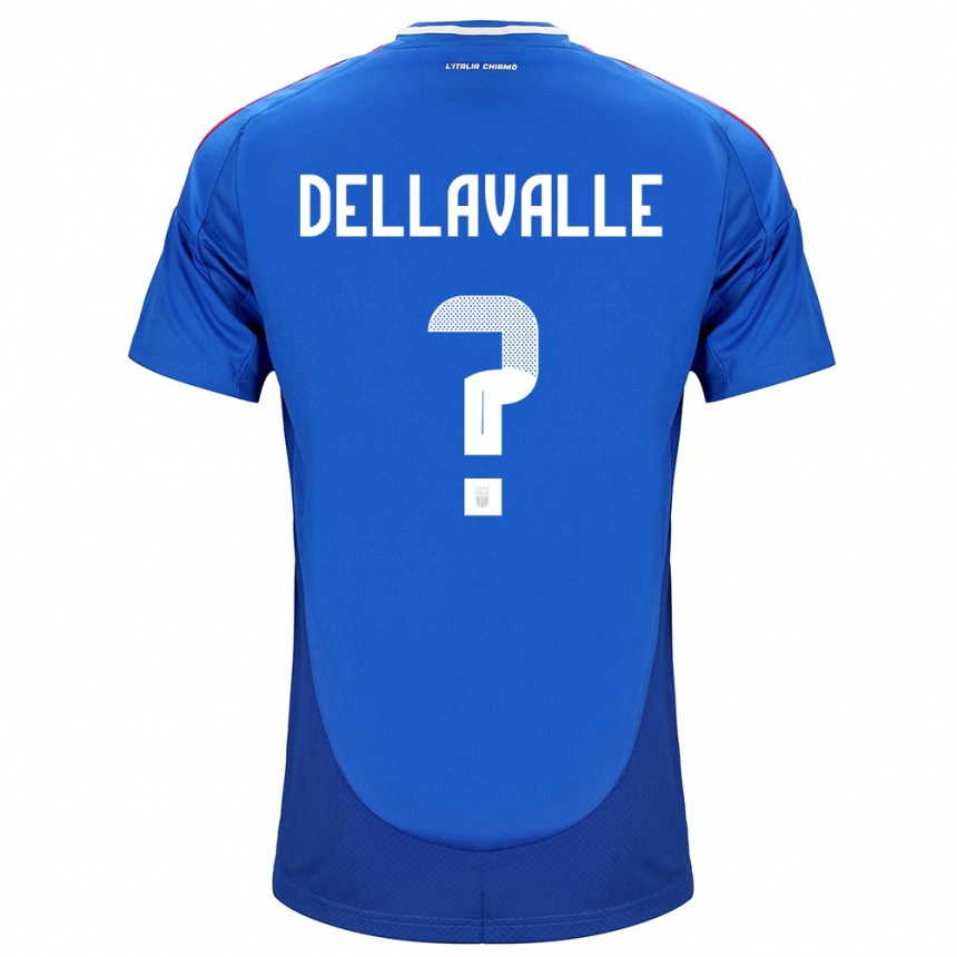 Barn Fotball Italia Alessandro Dellavalle #0 Blå Hjemmetrøye Drakt Trøye 24-26 Skjorter