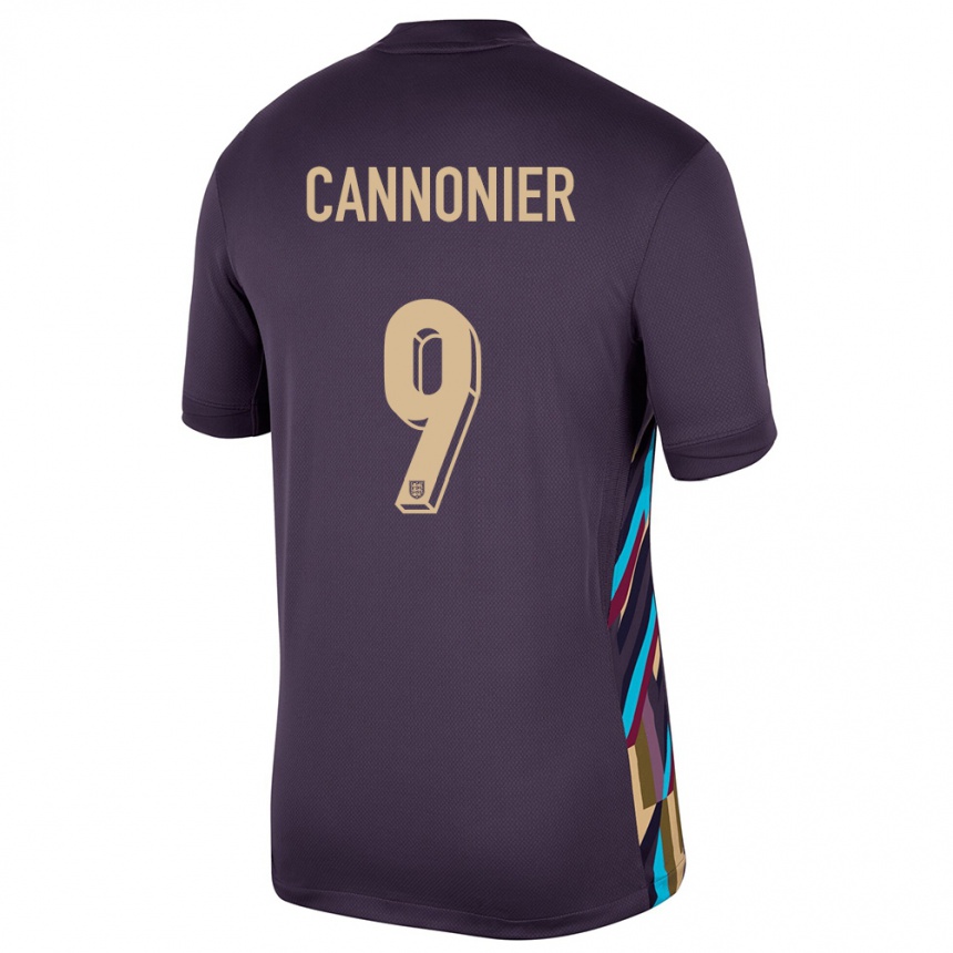 Barn Fotball England Oakley Cannonier #9 Mørk Rosin Bortetrøye Drakt Trøye 24-26 Skjorter