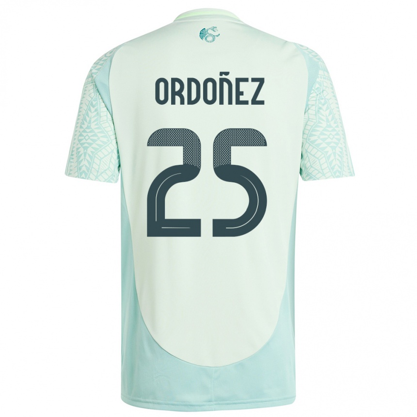 Barn Fotball Mexico Diana Ordonez #25 Lin Grønn Bortetrøye Drakt Trøye 24-26 Skjorter