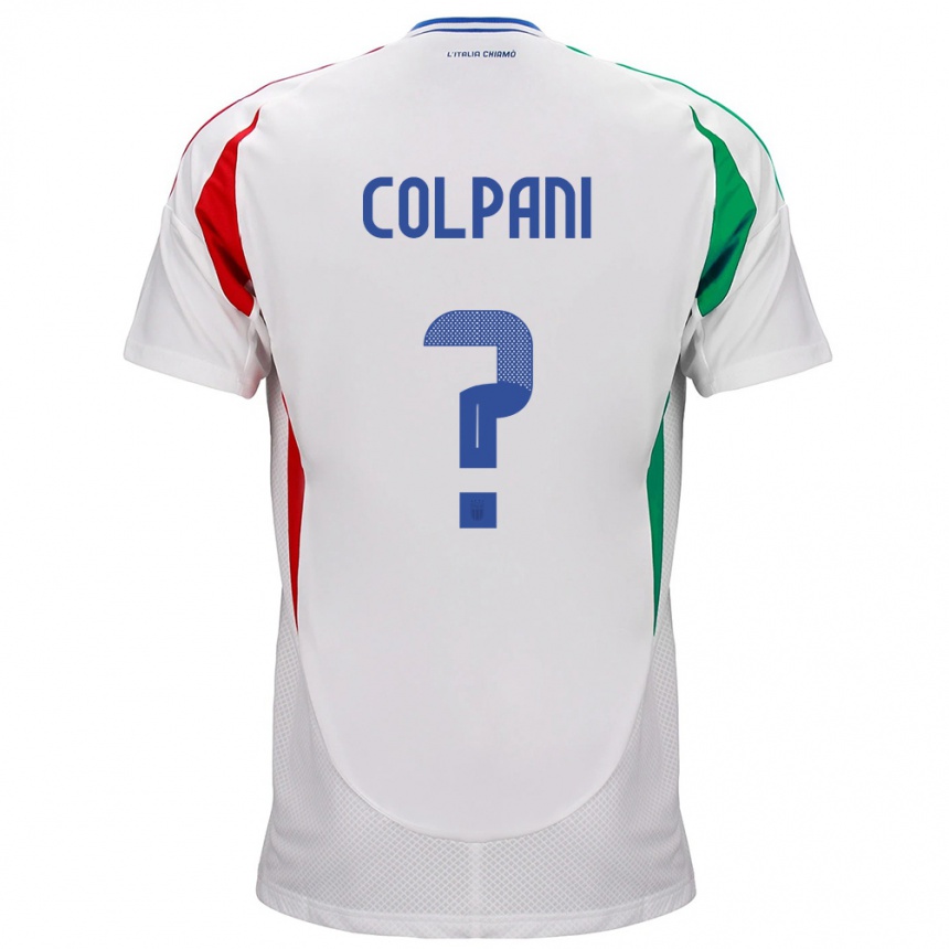 Barn Fotball Italia Andrea Colpani #0 Hvit Bortetrøye Drakt Trøye 24-26 Skjorter