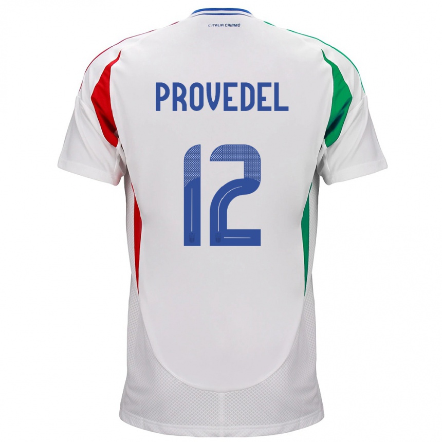 Barn Fotball Italia Ivan Provedel #12 Hvit Bortetrøye Drakt Trøye 24-26 Skjorter