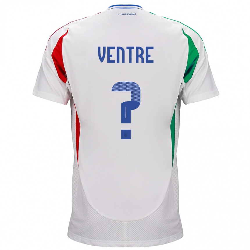 Barn Fotball Italia Alessandro Ventre #0 Hvit Bortetrøye Drakt Trøye 24-26 Skjorter