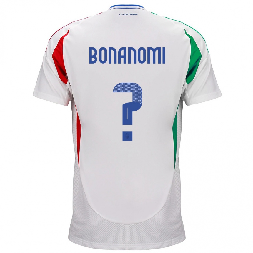 Barn Fotball Italia Andrea Bonanomi #0 Hvit Bortetrøye Drakt Trøye 24-26 Skjorter