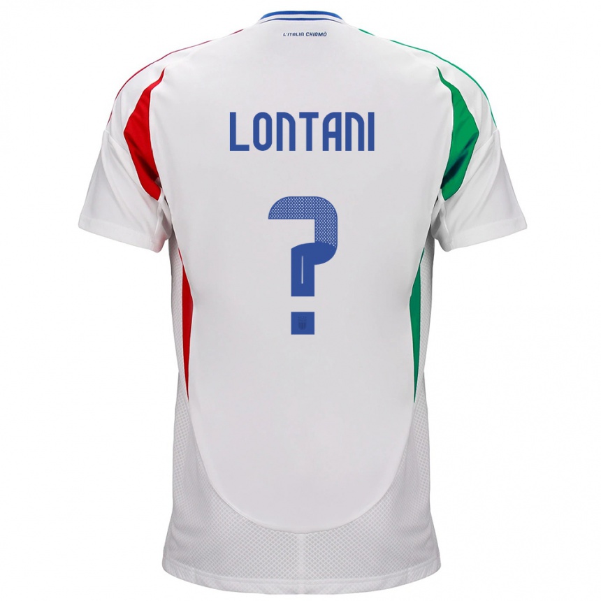 Barn Fotball Italia Simone Lontani #0 Hvit Bortetrøye Drakt Trøye 24-26 Skjorter