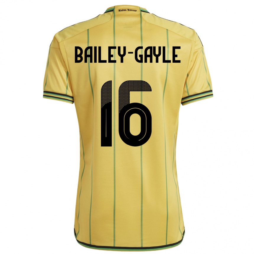 Dame Fotball Jamaica Paige Bailey-Gayle #16 Gul Hjemmetrøye Drakt Trøye 24-26 Skjorter