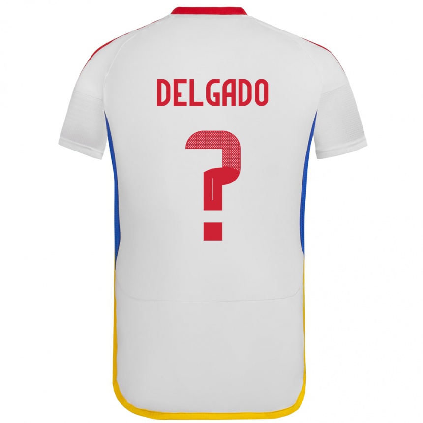 Dame Fotball Venezuela Álex Delgado #0 Hvit Bortetrøye Drakt Trøye 24-26 Skjorter